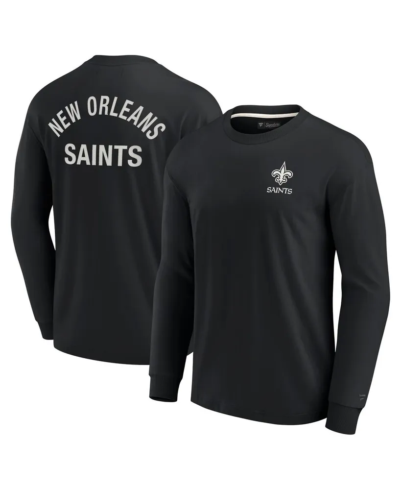 New Orleans Saints Neutral Colour Logo Long Sleeve T-Shirt - Mens