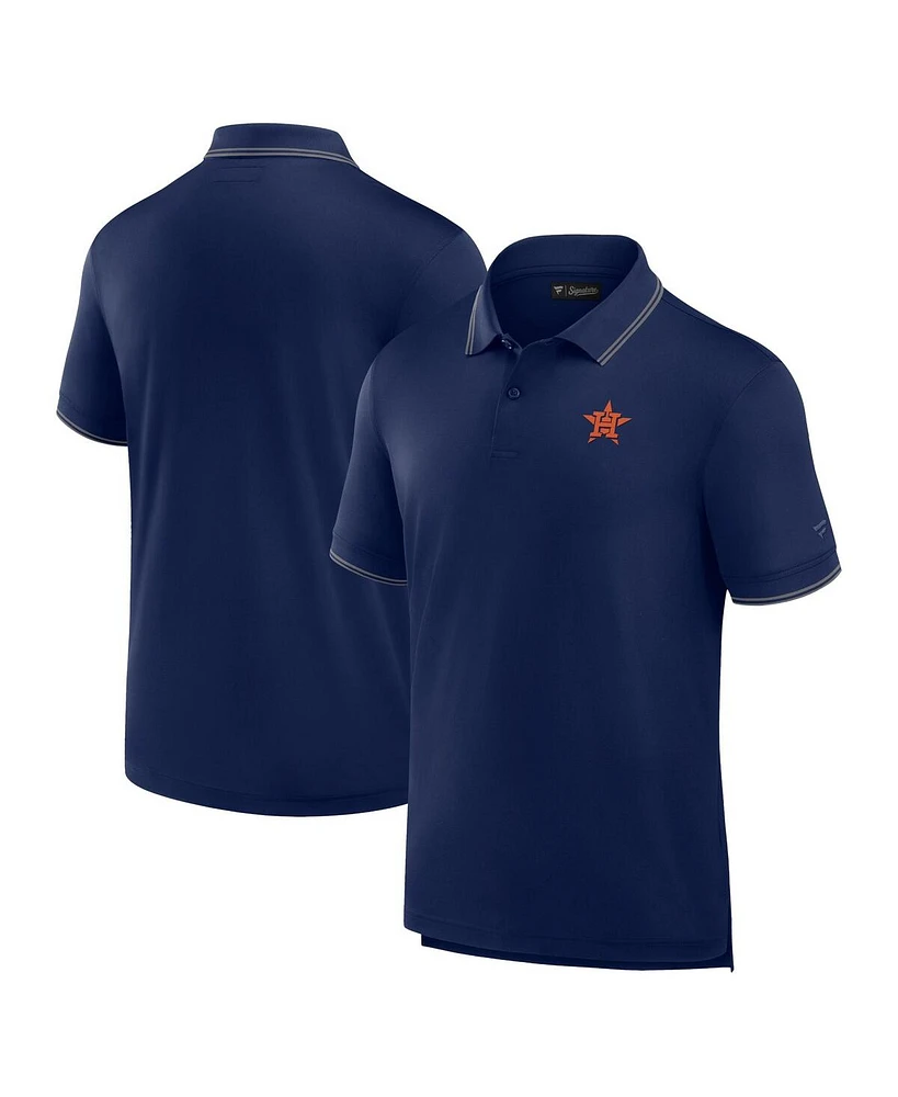 Men's Fanatics Signature Navy Houston Astros Pique Polo Shirt