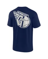 Men's and Women's Fanatics Signature Navy Cleveland Guardians Super Soft Short Sleeve T-shirt