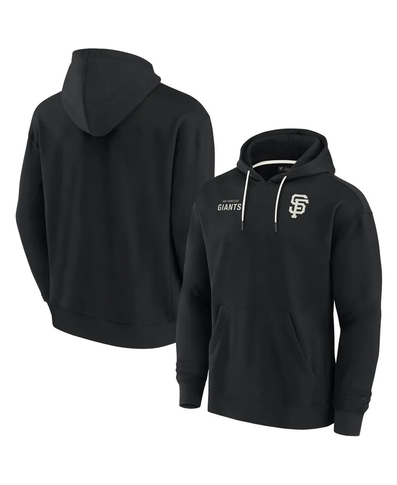 Men's and Women's Fanatics Signature Black San Francisco Giants Super Soft Fleece Pullover Hoodie