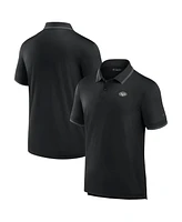 Men's Fanatics Signature Black New York Jets Pique Polo Shirt