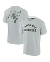 Men's and Women's Fanatics Signature Gray Tampa Bay Buccaneers Super Soft Short Sleeve T-shirt