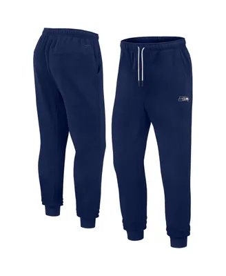 Men's and Women's Fanatics Signature College Navy Seattle Seahawks Super Soft Fleece Jogger