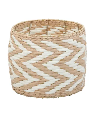 Zee Basket, Natural and White