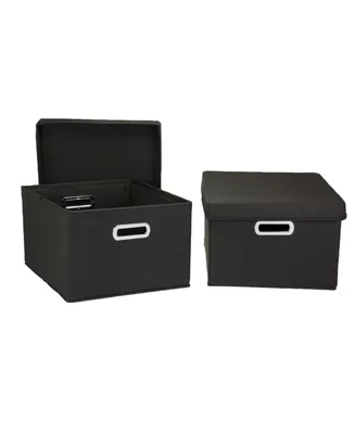 Boxes with Lids, Kd, Set of 2