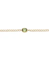 Audrey by Aurate Green Tourmaline Curb Link Bracelet (1/2 ct. t.w.) in Gold Vermeil, Created for Macy's