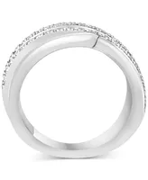 Effy Diamond Crossover Statement Ring (1/5 ct. t.w.) in Sterling Silver