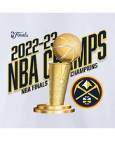 Men's Fanatics White Denver Nuggets 2023 Nba Finals Champions Floater Trophy T-shirt