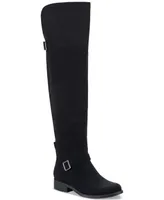 Sun + Stone Women's Anyaa Wide-Calf Buckled Over-The-Knee Boots, Created for Macy's