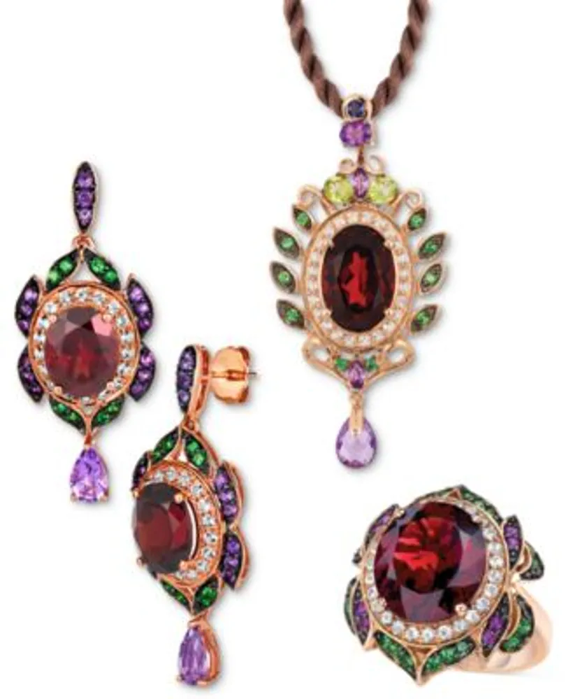 Le Vian Crazy Collection Garnet Multi Stone Jewelry Collection In 14k Rose Gold