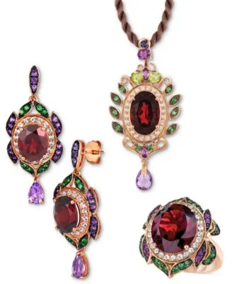 Le Vian Crazy Collection Garnet Multi Stone Jewelry Collection In 14k Rose Gold