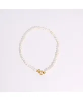 Joey Baby 18K Gold Plated Freshwater Pearls -Jackie Essential Pearl Necklace L20" For Women