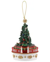 Mr. Christmas Mini Carnival Christmas Tree with Train Music Box