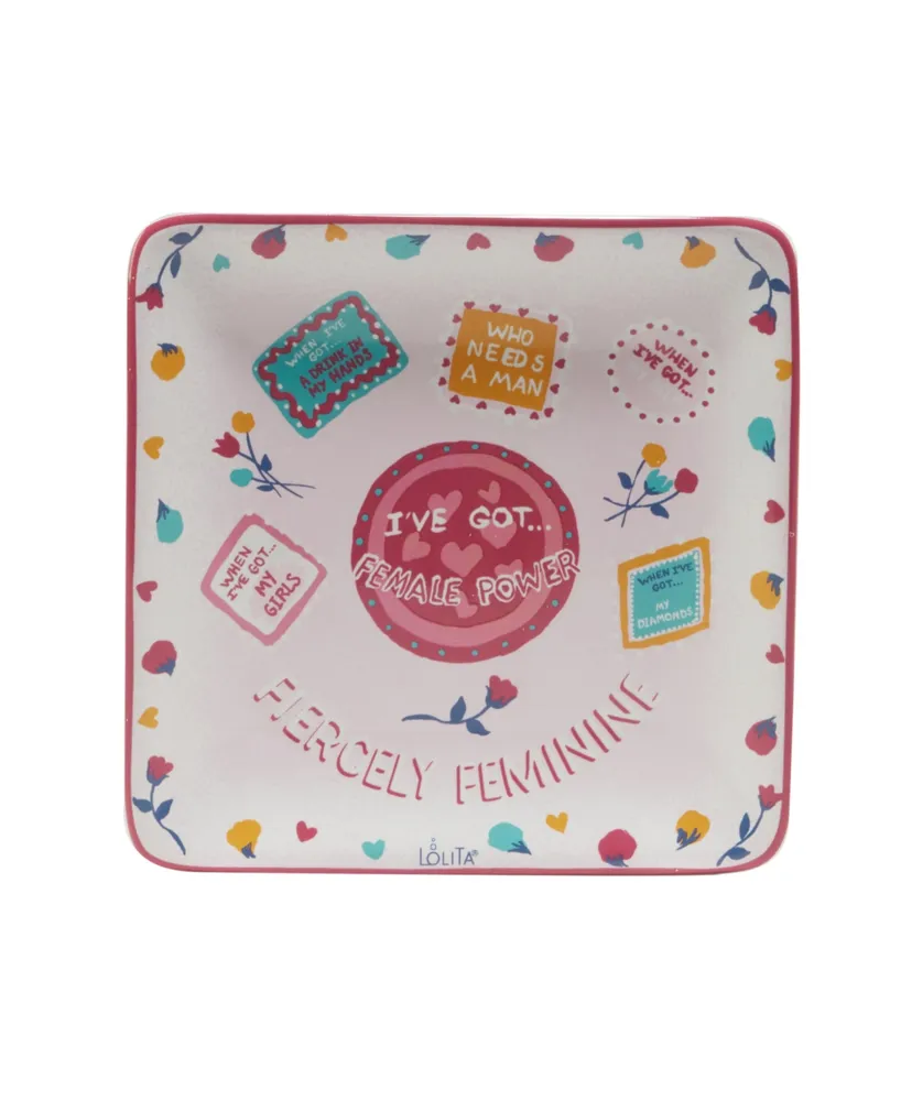 Certified International Lolita Lady Boss 4 Piece Canape Plate