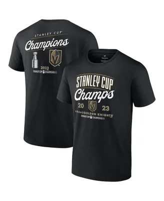 Men's Fanatics Black Vegas Golden Knights 2023 Stanley Cup Champions Logo T-shirt