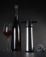 Vacu Vin Stainless Steel Wine Saver Pump with 2 Stoppers