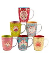 Certified International Francesca Mugs, Set of 6