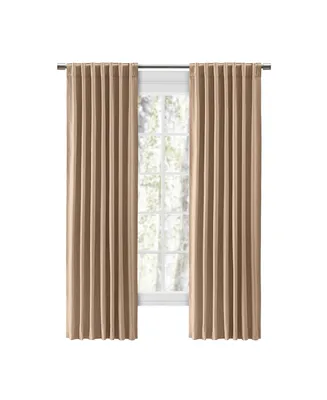 Ricardo Chevron 80C/20P Sustainable Unlined Rod Pocket w/Back Tabs Curtain Panel 48"W x 84"L