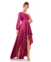 Women's Ieena High Low One Shoulder Flowy Gown