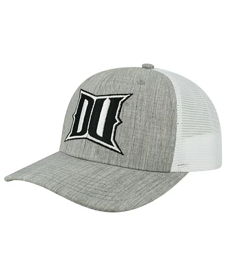 Men's Legacy Athletic Heather Gray, White Drexel Dragons The Champ Trucker Snapback Hat
