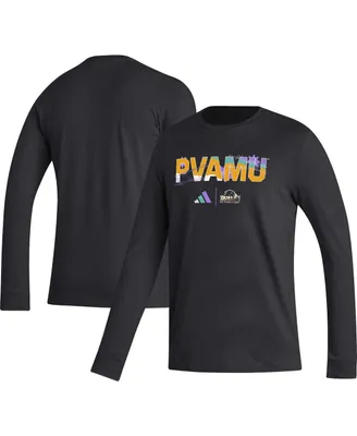 Men's adidas Black Prairie View A&M Panthers Honoring Excellence Long Sleeve T-shirt