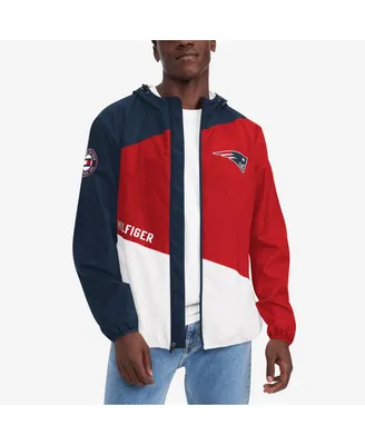 Men's Tommy Hilfiger Navy, Red New England Patriots Bill Full-Zip Jacket