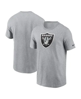 Men's Nike Gray Las Vegas Raiders Logo Essential T-shirt