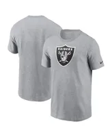 Men's Nike Gray Las Vegas Raiders Logo Essential T-shirt