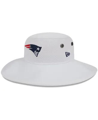 Men's New Era White New England Patriots 2023 Nfl Training Camp Panama Bucket Hat