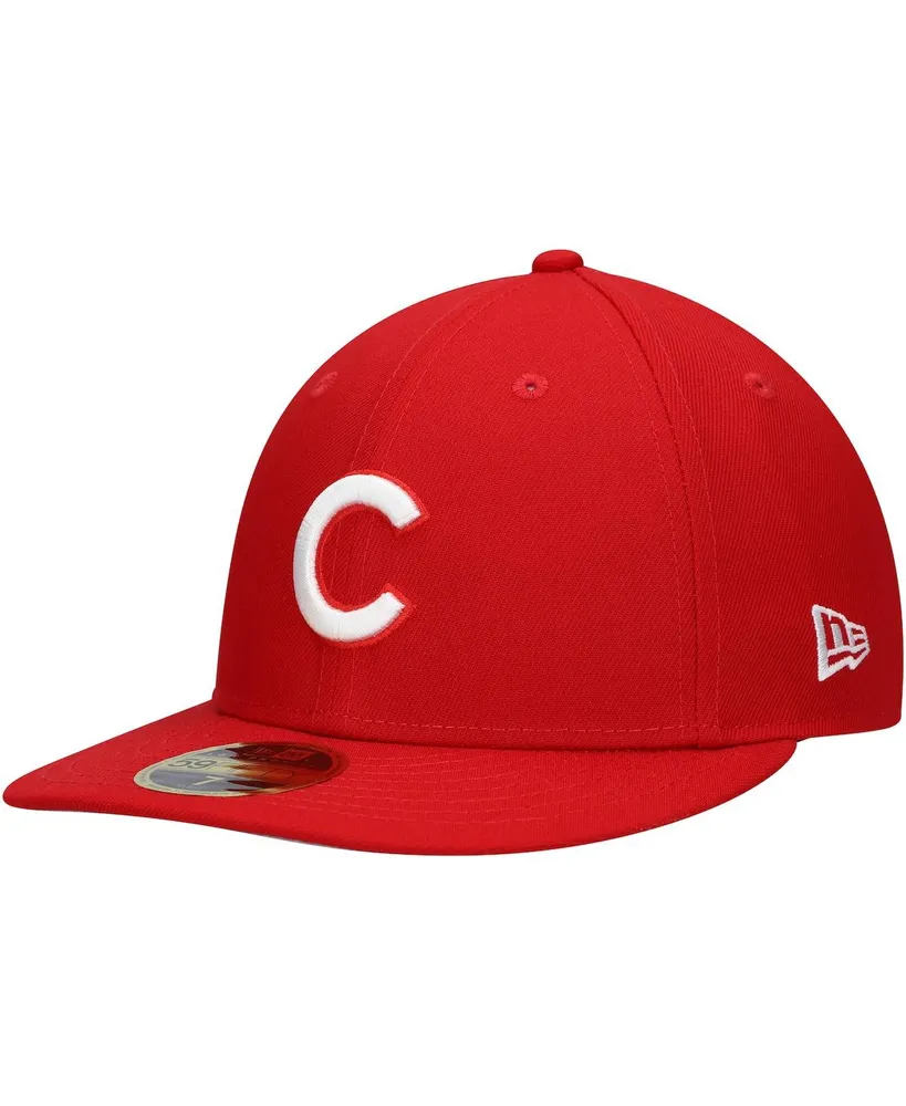 Men's New Era Scarlet Chicago Cubs Low Profile 59FIFTY Fitted Hat