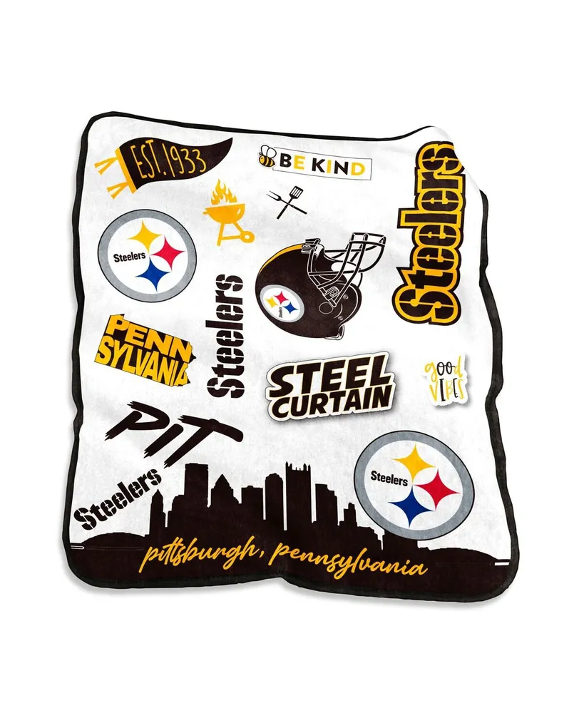 Pittsburgh Steelers 60'' x 70'' Sugar Skull Fleece Blanket