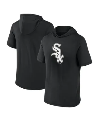 Men's Fanatics Black Chicago White Sox Short Sleeve Hoodie T-shirt