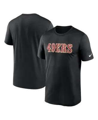 Men's Nike Black San Francisco 49ers Legend Wordmark Performance T-shirt