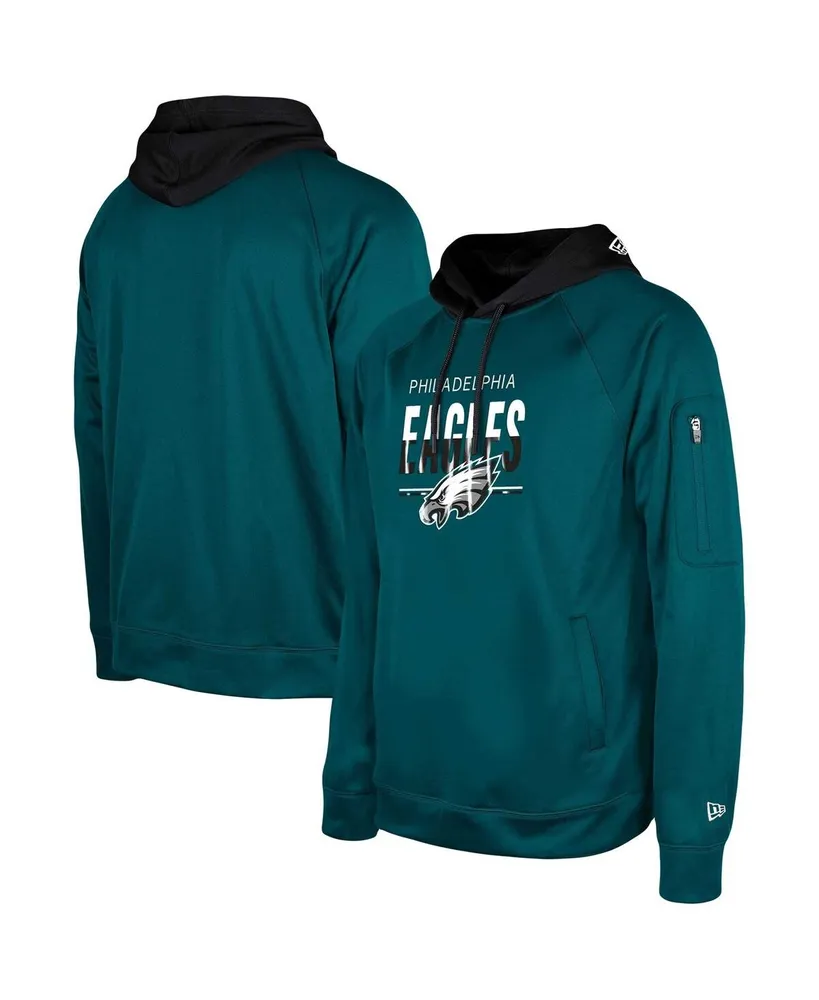 Men's New Era Midnight Green Philadelphia Eagles 2023 NFL Training Camp Raglan Pullover Hoodie