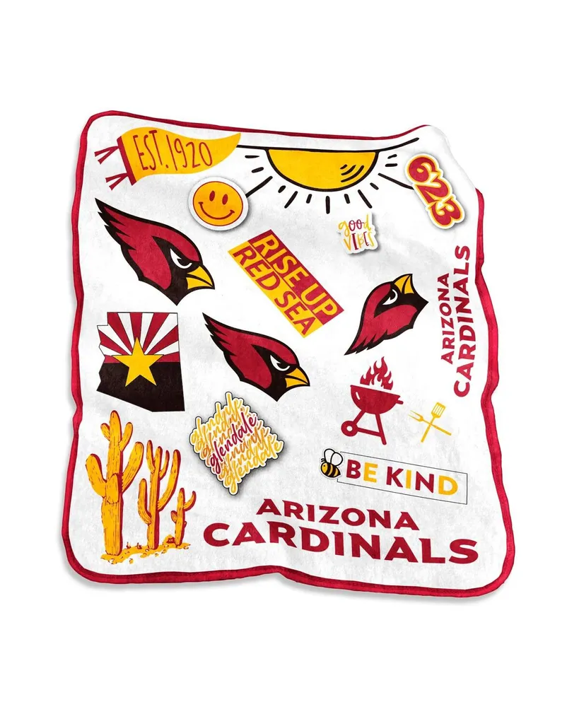 Arizona Cardinals 50'' x 60'' Native Raschel Plush Throw Blanket