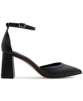 Aldo Women's Jan Pointed-Toe Ankle-Strap Block-Heel Pumps