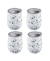 Cambridge 12 Oz Terzo Stainless Steel Wine Tumblers