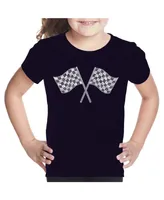 Big Girl's Word Art T-shirt - Nascar National Series Race Tracks