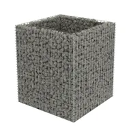 vidaXL Gabion Raised Bed Galvanized Steel 35.4"x35.4"x39.4"