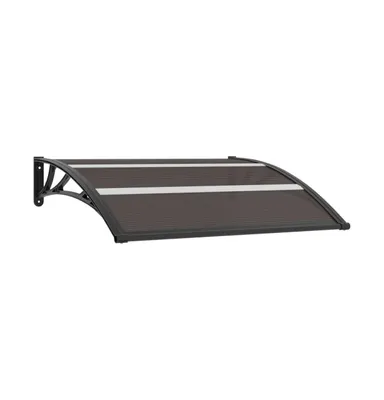 vidaXL Door Canopy Black 47.2"x29.5" Pc