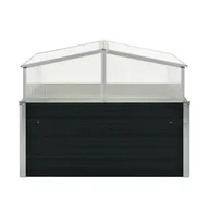 vidaXL Greenhouse Anthracite 39.4"x39.4"x30.3" Galvanized Steel