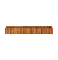 vidaXL Garden Raised Bed 78.7"x11.8"x9.8" Solid Acacia Wood