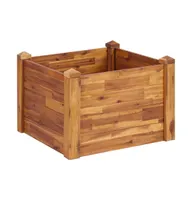 vidaXL Garden Raised Bed 23.6"x23.6"x17.3" Solid Acacia Wood