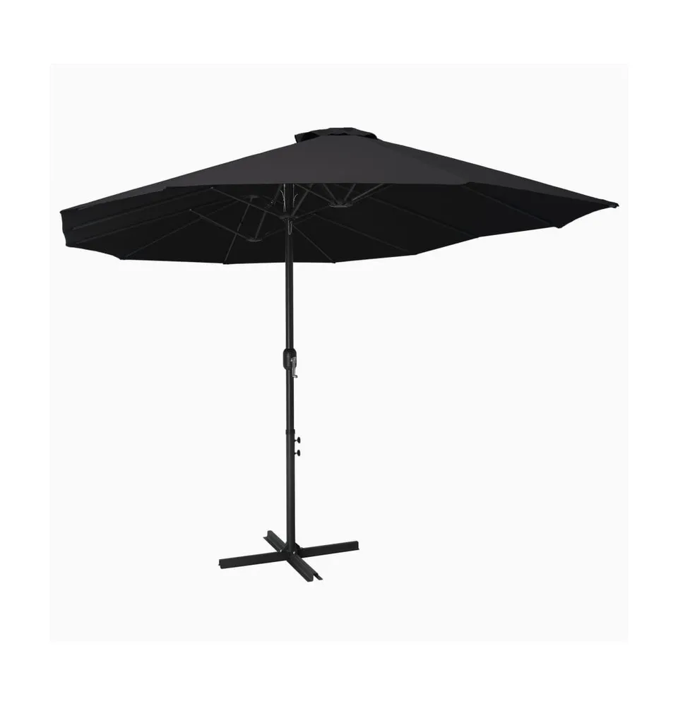 vidaXL Outdoor Parasol with Aluminum Pole 181.1"x106.3