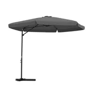 vidaXL Outdoor Parasol with Steel Pole 118.1"x98.4" Anthracite