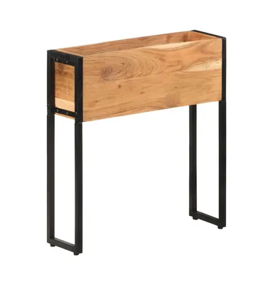 Planter 23.6"x7.9"x26.8" Solid Acacia Wood