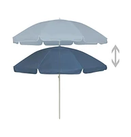 vidaXL Beach Umbrella Blue 94.5"