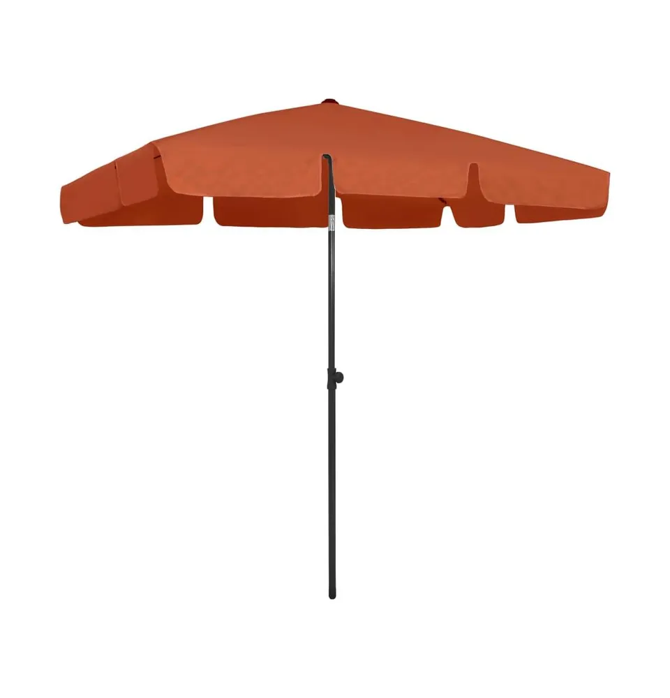 vidaXL Beach Umbrella Terracotta 78.7"x49.2"