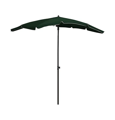 Garden Parasol with Pole 78.7"x51.2" Green
