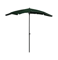 Garden Parasol with Pole 78.7"x51.2" Green